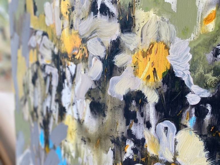 Original Abstract Expressionism Floral Painting by Evgeniya Zolotareva