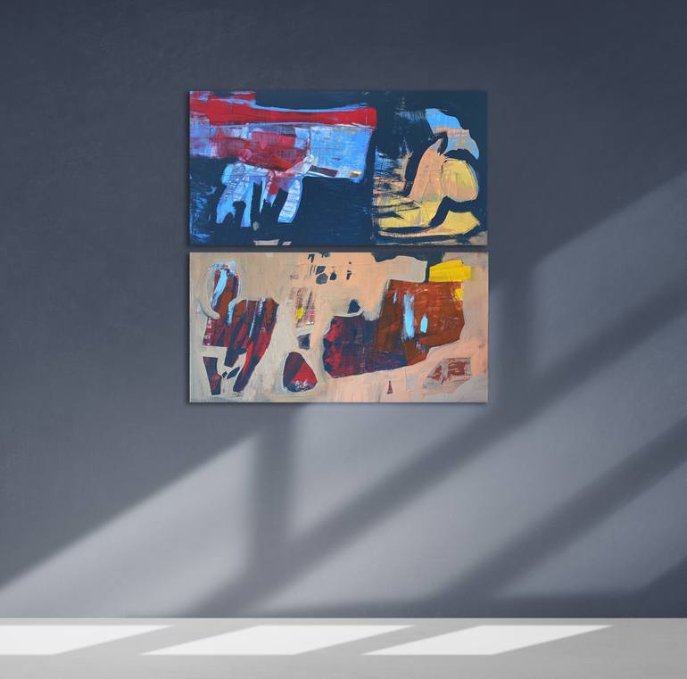 Original Abstract Expressionism Abstract Painting by Evgeniya Zolotareva