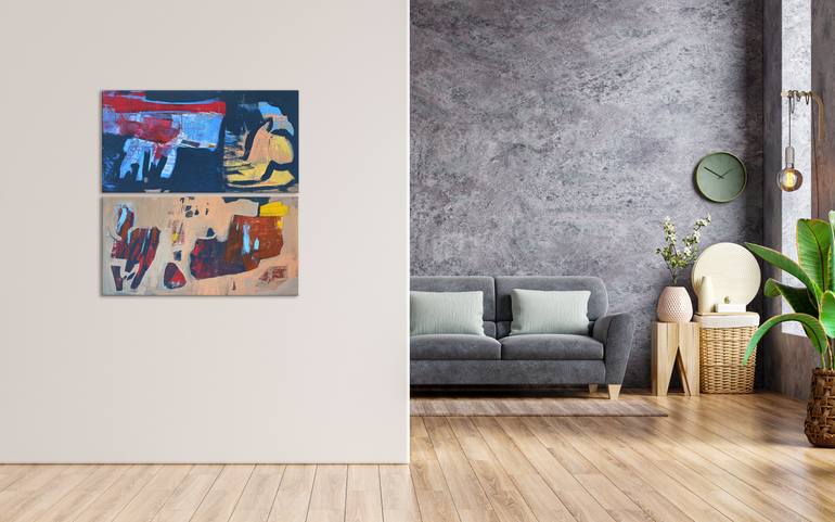 Original Abstract Expressionism Abstract Painting by Evgeniya Zolotareva