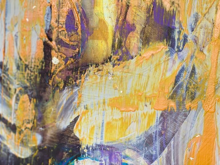 Original Abstract Garden Painting by Evgeniya Zolotareva