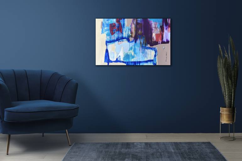 Original Abstract Expressionism Abstract Painting by Evgeniya Zolotareva