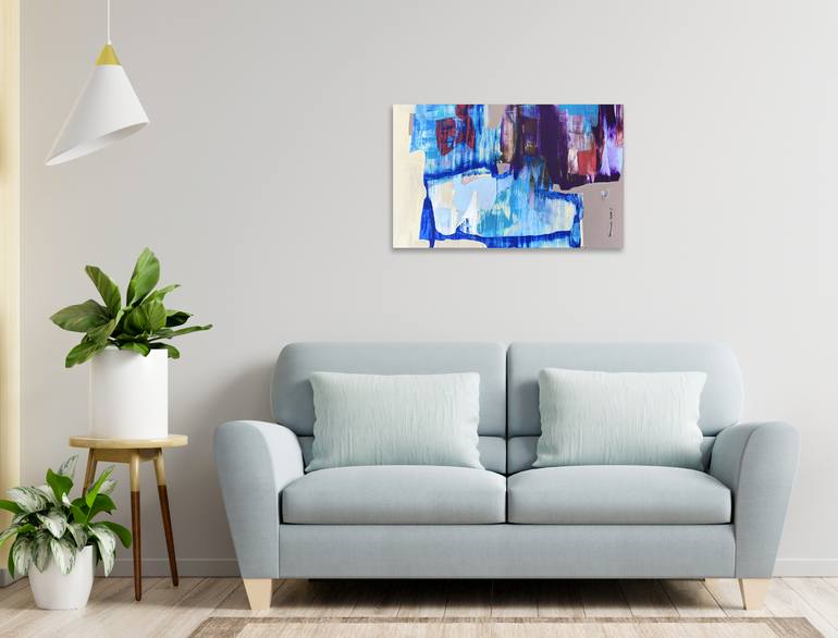 Original Abstract Expressionism Abstract Painting by Evgeniya Zolotareva