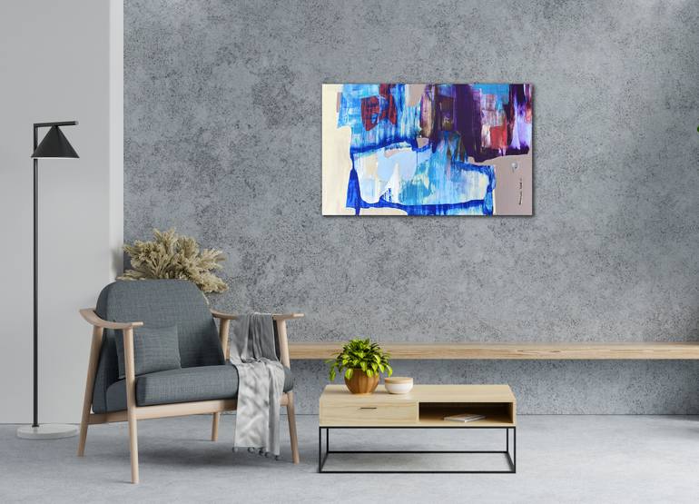 Original Abstract Expressionism Abstract Painting by Evgeniya Zolotareva