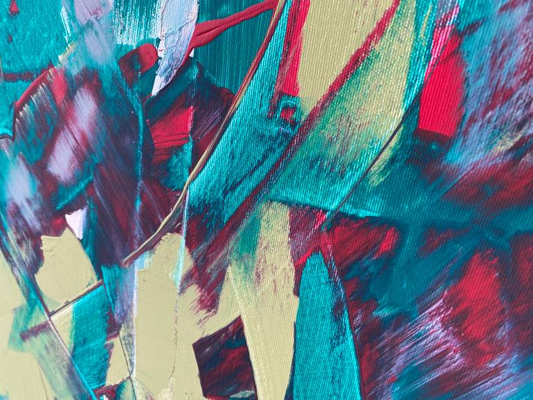 Original Abstract Botanic Painting by Evgeniya Zolotareva