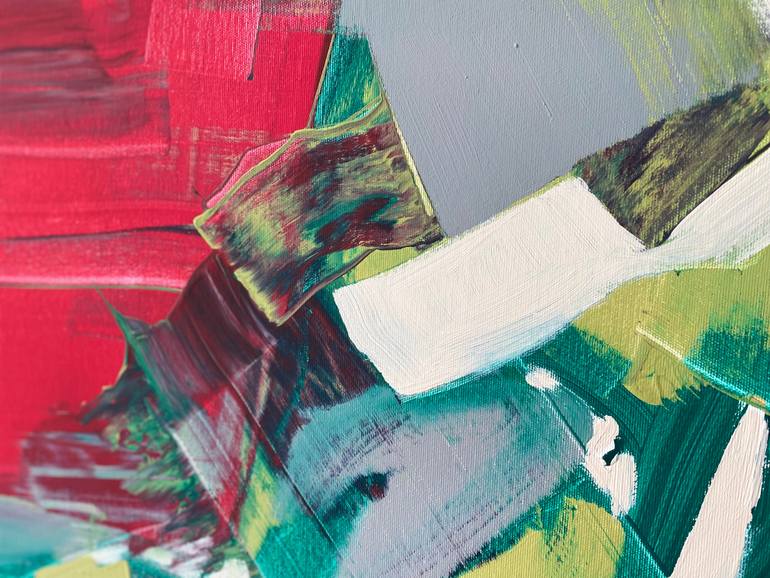 Original Abstract Botanic Painting by Evgeniya Zolotareva