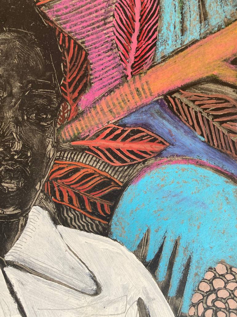 Original Figurative People Drawing by Tiemar Tegene