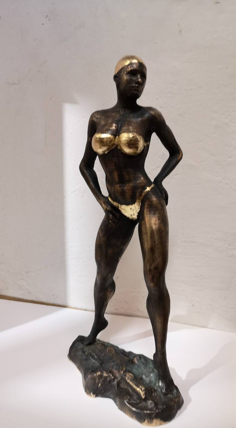 Original Art Nouveau Body Sculpture by USA RT Society of Artists