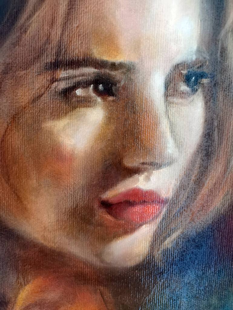 Original Portrait Painting by Jenna Delattre