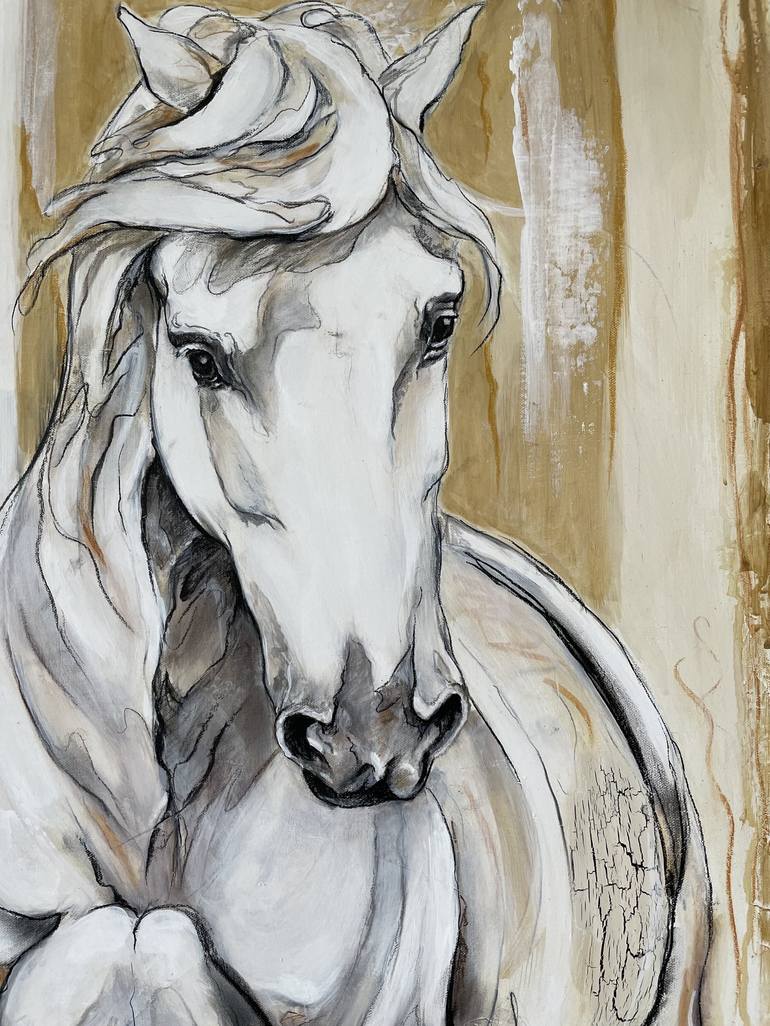Original Horse Painting by Maria Scobar