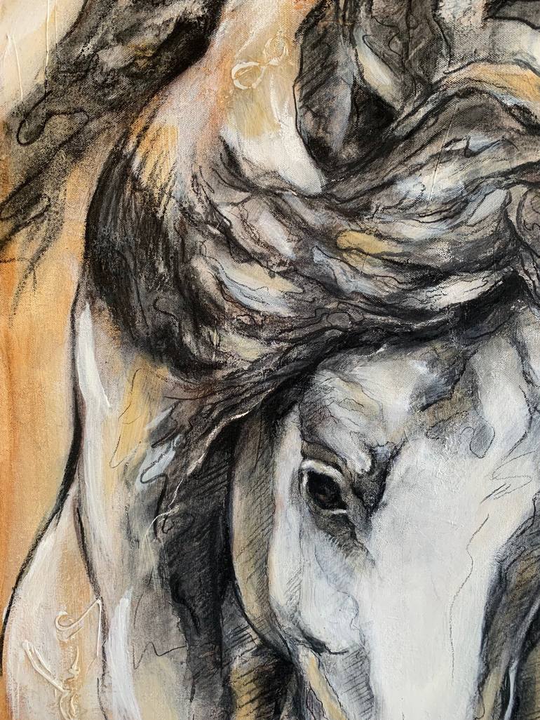 Original Horse Painting by Maria Scobar