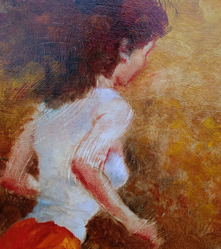 Original Expressionism Women Painting by Isabel Mahe