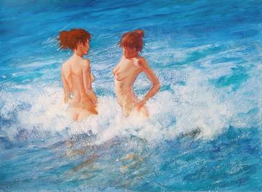 Original Figurative Seascape Paintings by Isabel Mahe