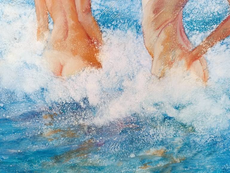 Original Figurative Seascape Painting by Isabel Mahe
