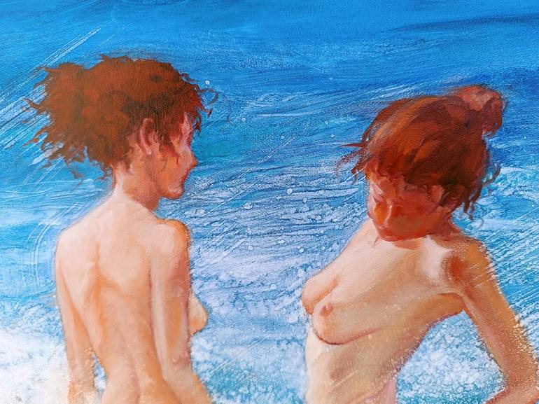 Original Figurative Seascape Painting by Isabel Mahe