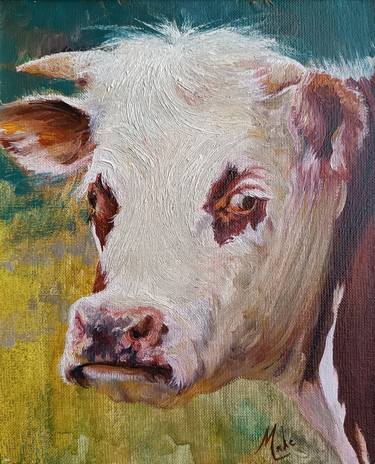 Print of Cows Paintings by Isabel Mahe