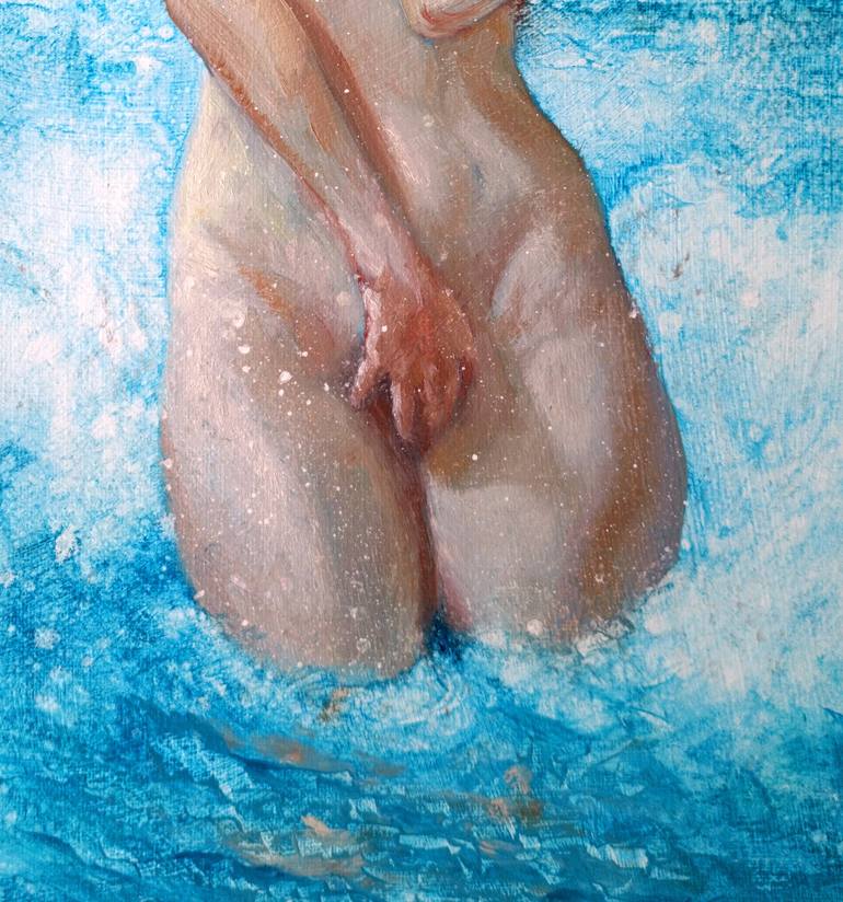 Original Expressionism Nude Painting by Isabel Mahe