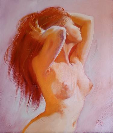 Original Impressionism Nude Paintings by Isabel Mahe