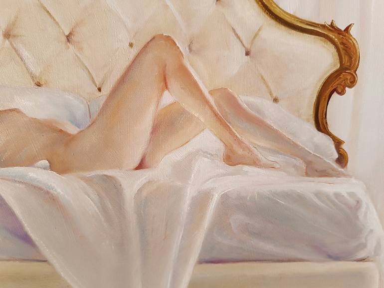 Original Figurative Nude Painting by Isabel Mahe