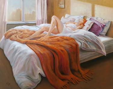 Print of Figurative Interiors Paintings by Isabel Mahe