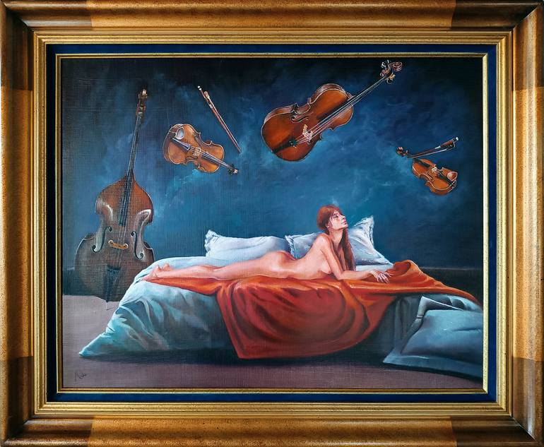 Original Realism Music Painting by Isabel Mahe