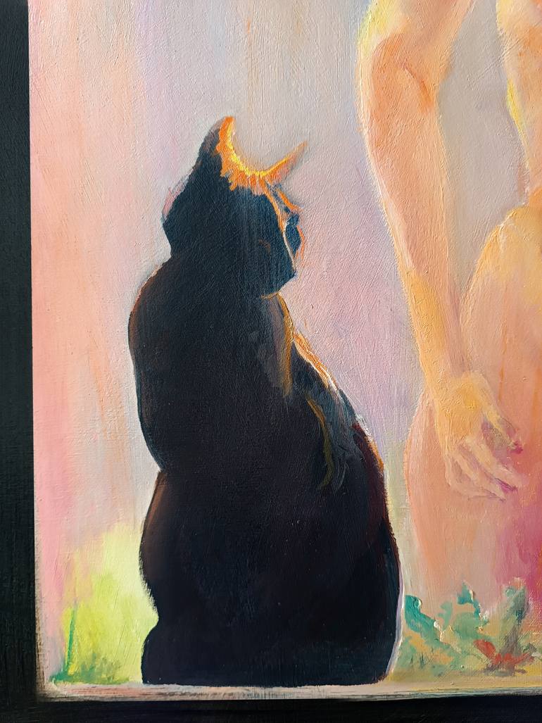 Original Figurative Cats Painting by Isabel Mahe