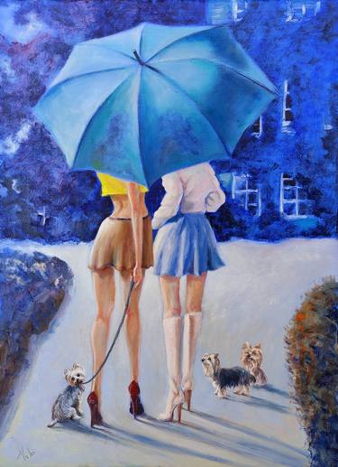 Original Dogs Paintings by Isabel Mahe
