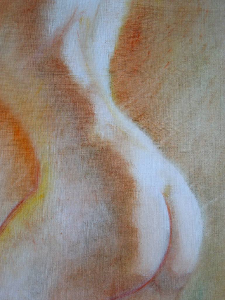 Original Expressionism Nude Painting by Isabel Mahe