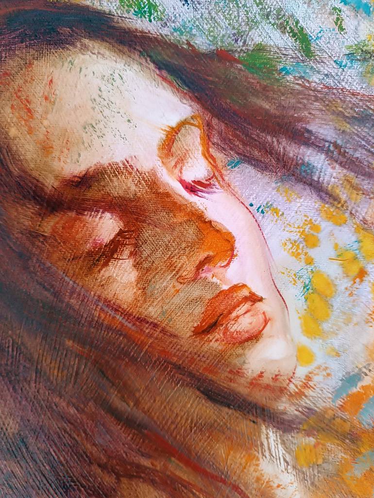 Original Portraiture Nude Painting by Isabel Mahe