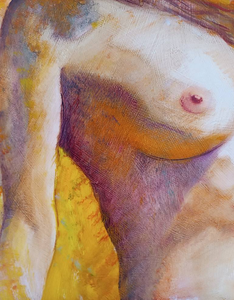Original Portraiture Nude Painting by Isabel Mahe