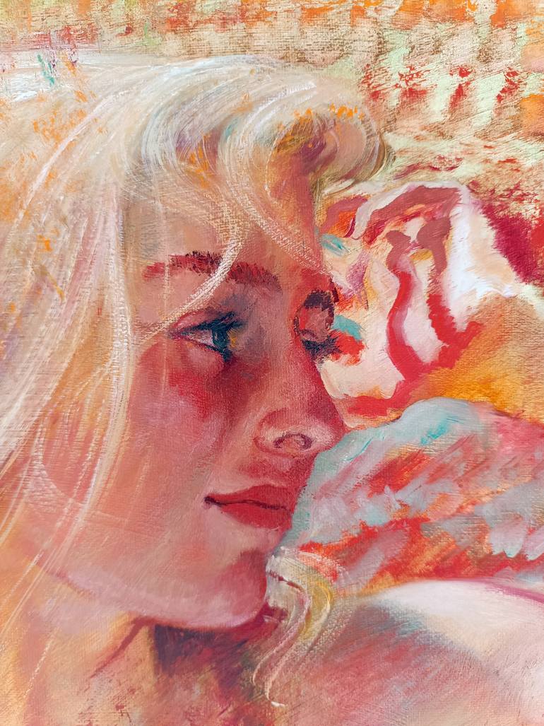 Original Expressionism Women Painting by Isabel Mahe