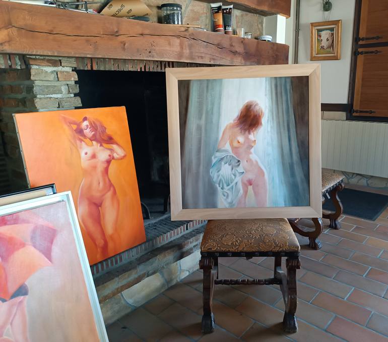 Original Figurative Nude Painting by Isabel Mahe