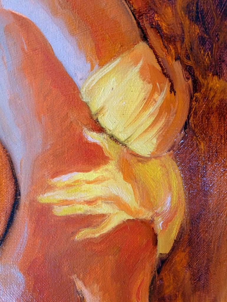 Original Expressionism Nude Painting by Isabel Mahe