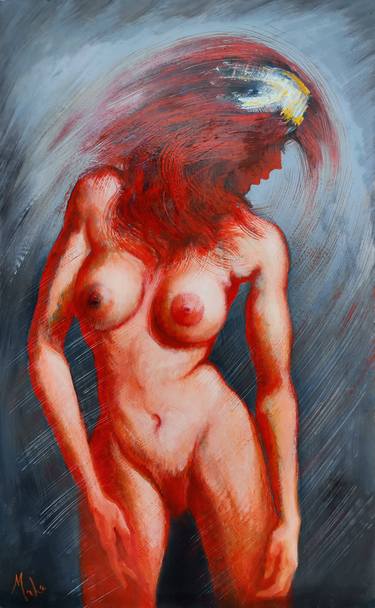 Original Expressionism Nude Paintings by Isabel Mahe