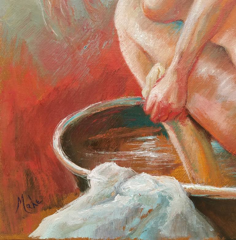 Original Figurative Nude Painting by Isabel Mahe
