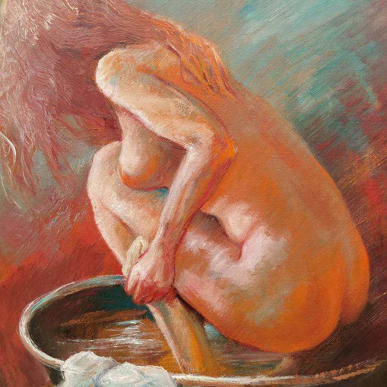 Original Figurative Nude Painting by Isabel Mahe