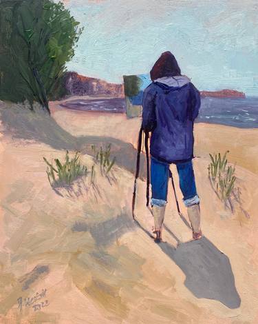 Original Impressionism Beach Paintings by Gary Westall