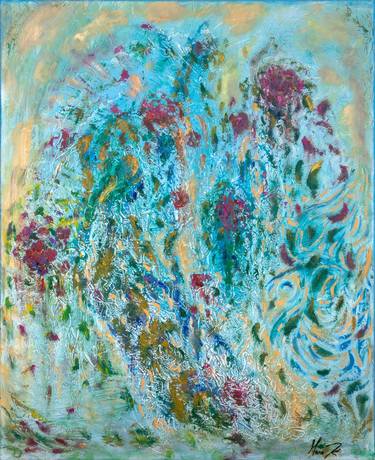 Original Abstract Expressionism Floral Paintings by Maria Kolden