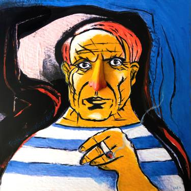 Portrait Picasso - Art smoker thumb