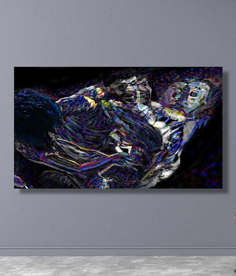 Original Contemporary People Mixed Media by Giorgio Valentini
