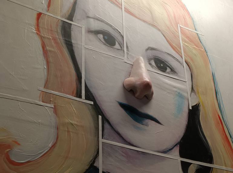 Original Conceptual People Painting by Giorgio Valentini