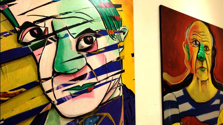 Original Figurative People Painting by Giorgio Valentini