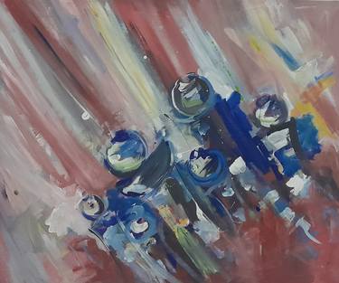 Original Abstract Expressionism People Paintings by Abla Watchey