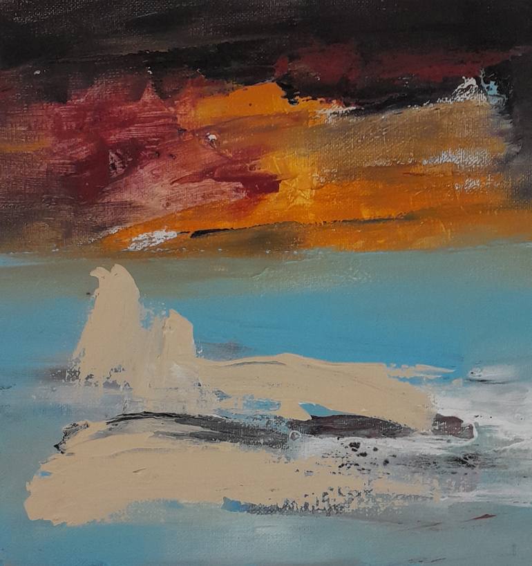 Original Abstract Painting by Abla Watchey | Abstract Expressionism Art on Canvas | Knowing the way