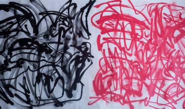 Original Abstract Calligraphy Paintings by Ernest Marzocco