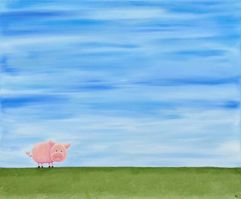 This Little Piggy Had Roast Beef Painting by Anne Bardsley | Saatchi Art