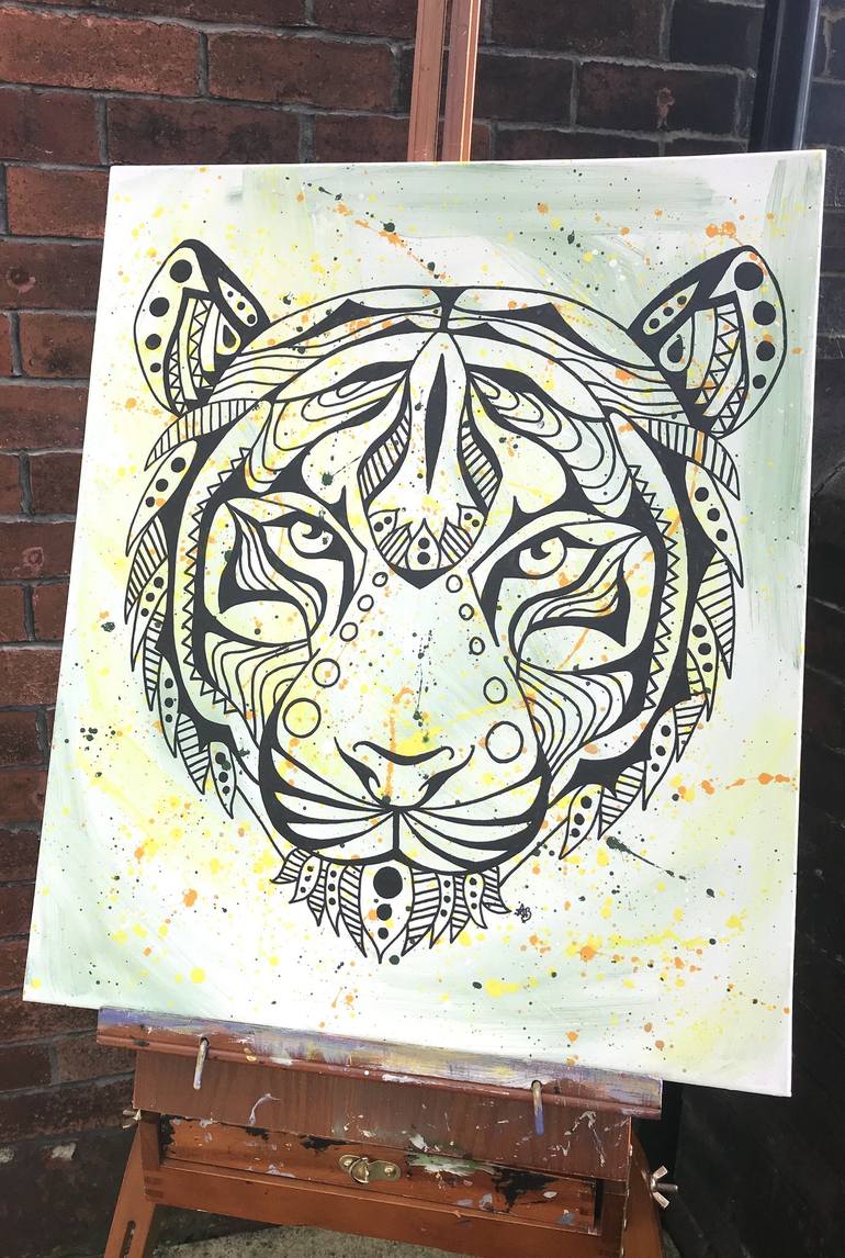 Original Pop Art Animal Painting by Anne Bardsley