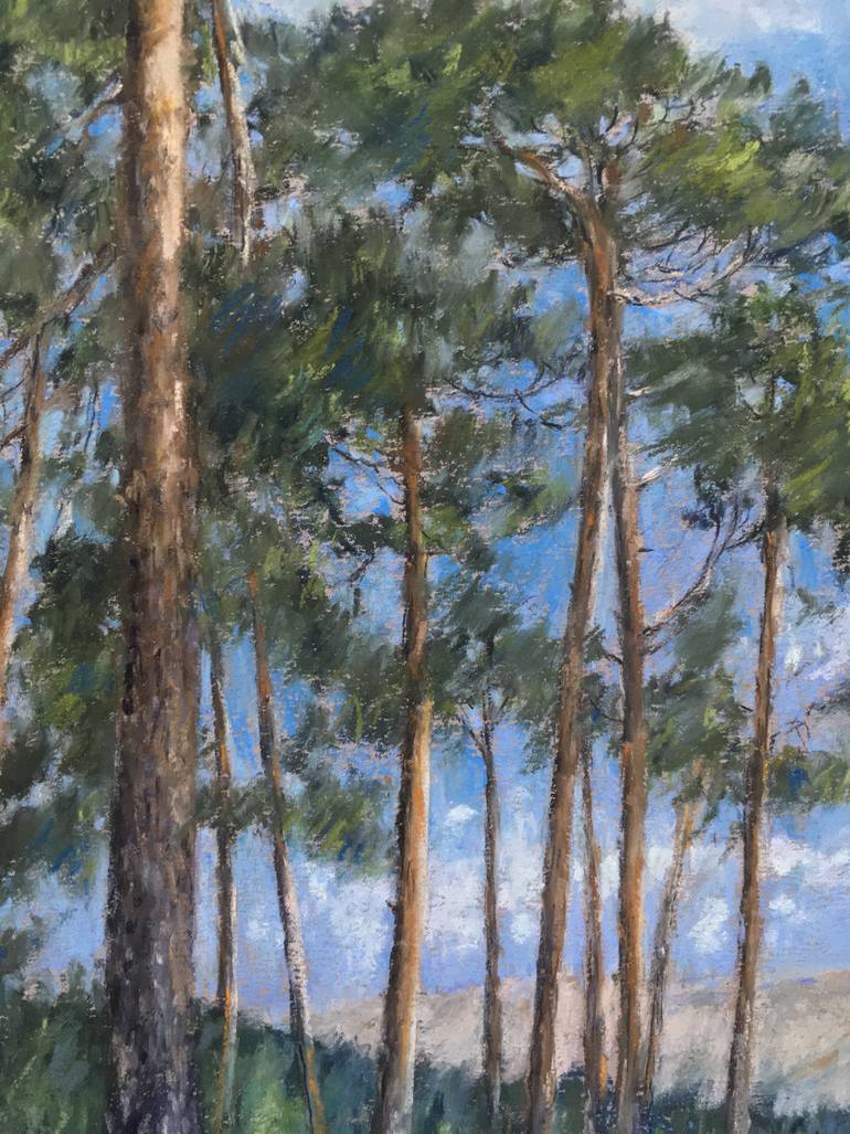 Original Impressionism Landscape Drawing by Juan Pastor De La Puente
