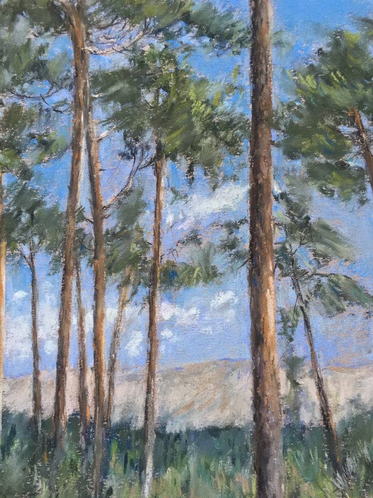 Original Impressionism Landscape Drawing by Juan Pastor De La Puente