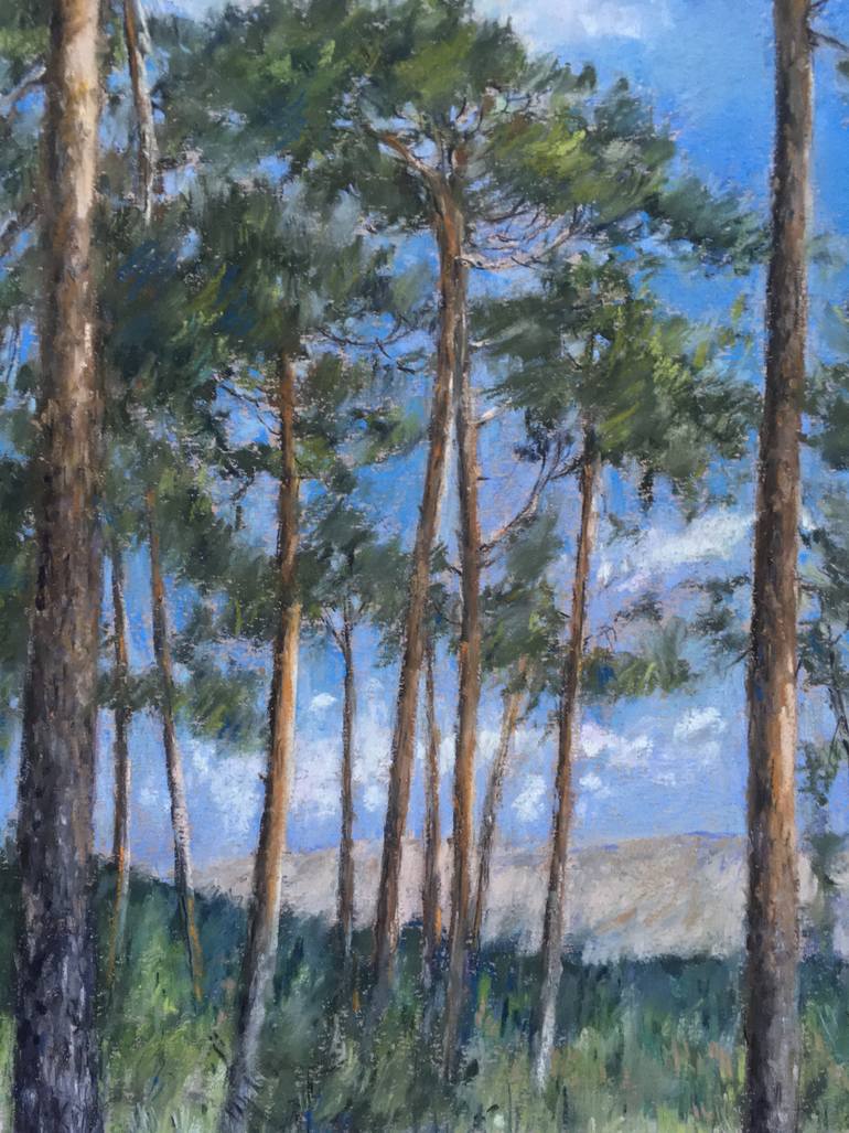 Original Impressionism Landscape Drawing by Juan Pastor De La Puente