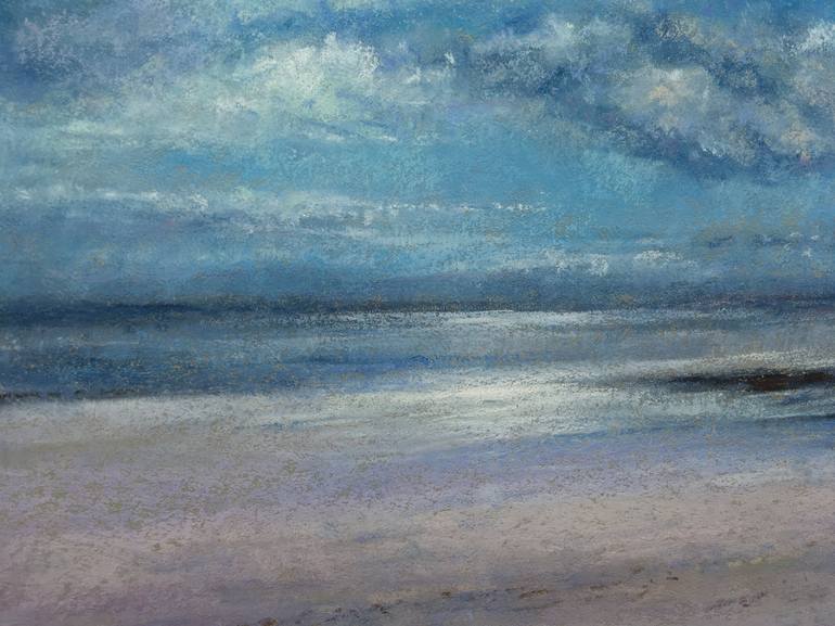 Original Impressionism Beach Drawing by Juan Pastor de la Puente